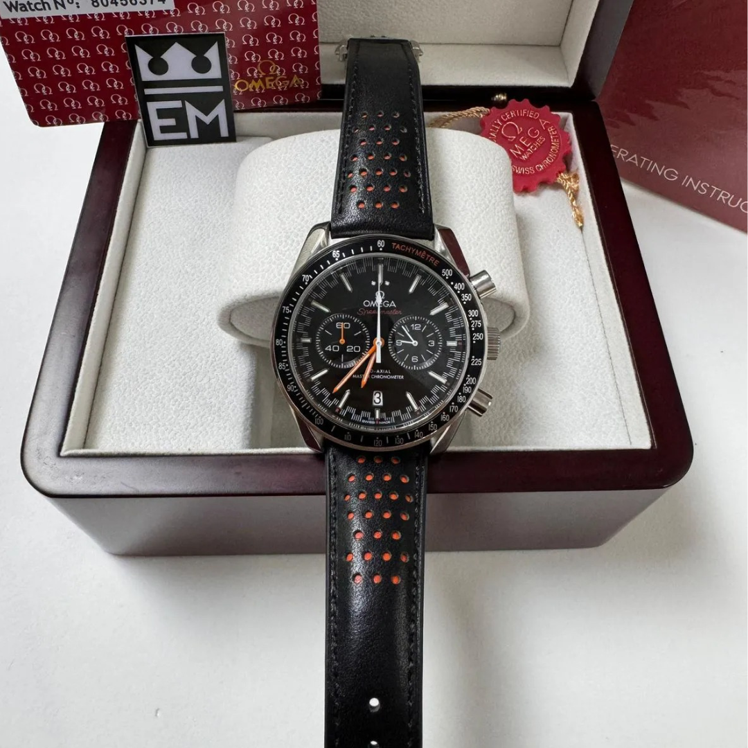 Omega Speedmaster Racing – Black/Orange | Chronograph