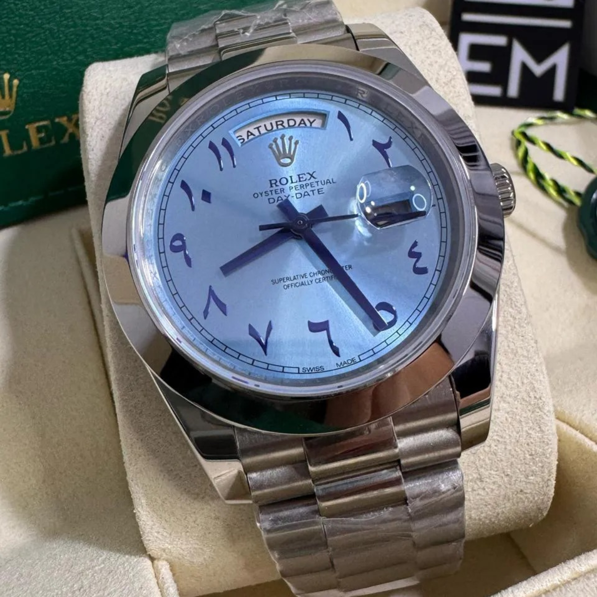 Rolex Day-Date 40 – Ice-Blaues Zifferblatt