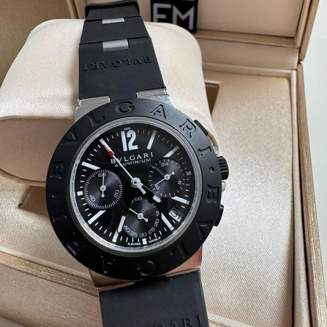 Bvlgari Aluminium Chronograph Black