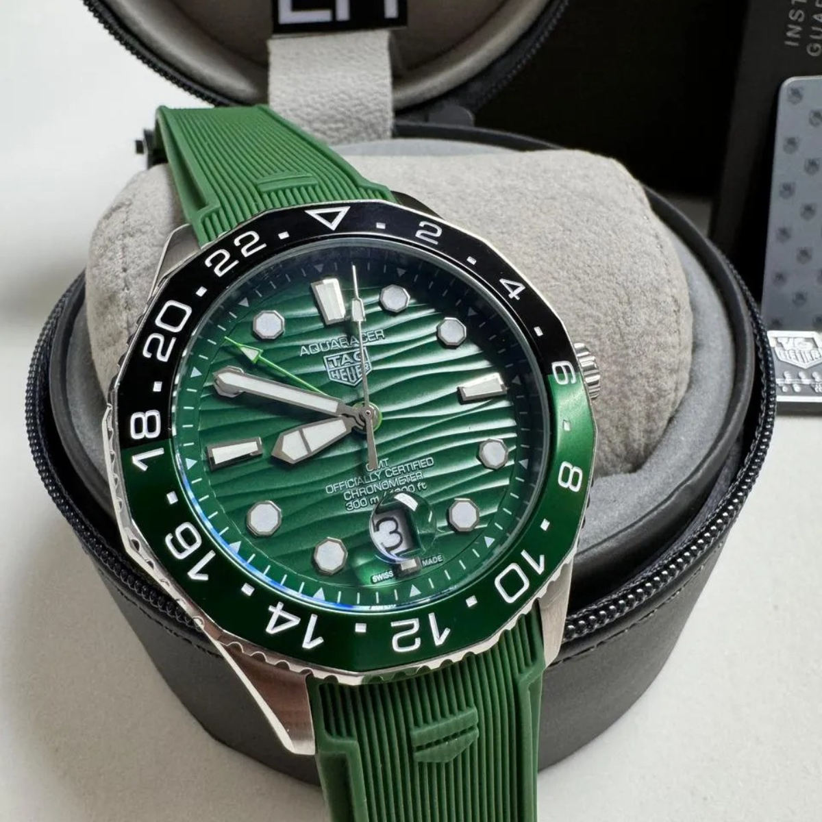 TAG Heuer Aquaracer GMT – Green Rubber