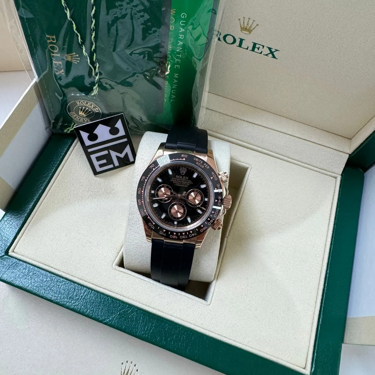 Rolex Daytona – Black Dial – Oysterflex