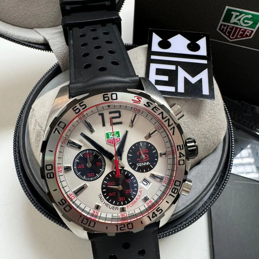 TAG Heuer Formula 1 Senna Edition – Silver/Black | Sports Band
