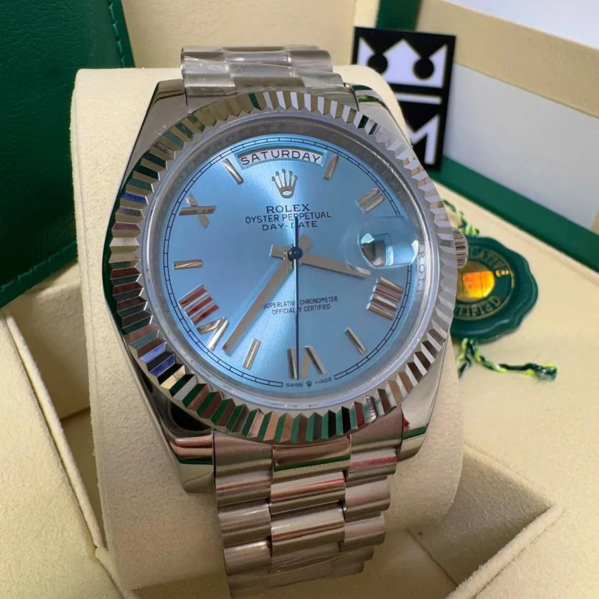 Rolex Day-Date 40 – Ice Blue Dial