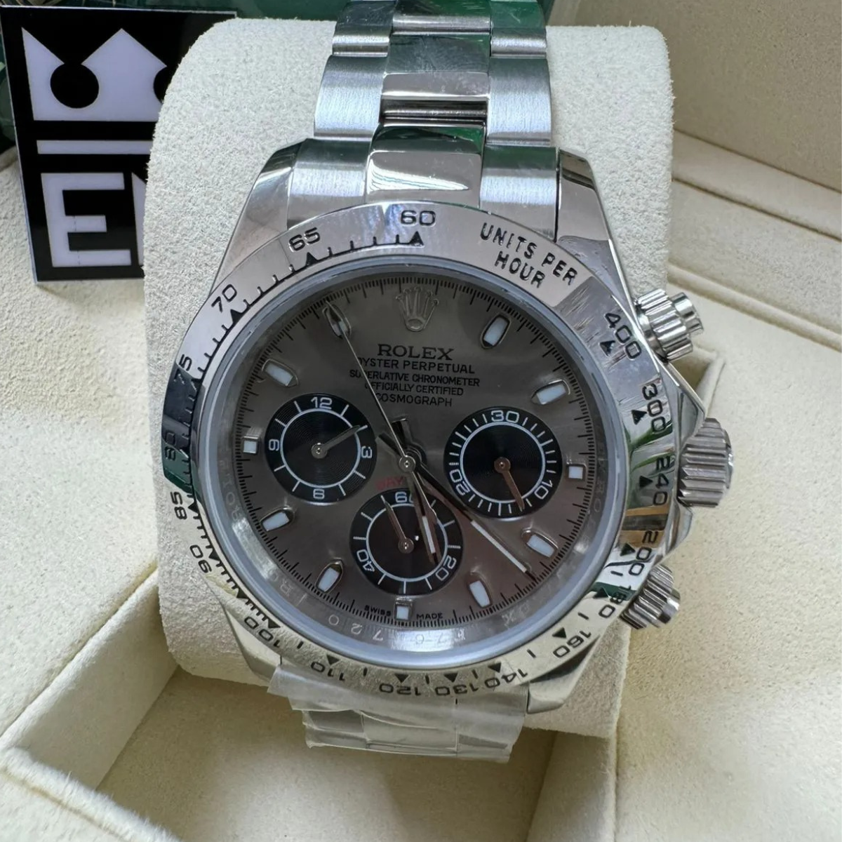 Rolex Daytona 40 – Graues Zifferblatt