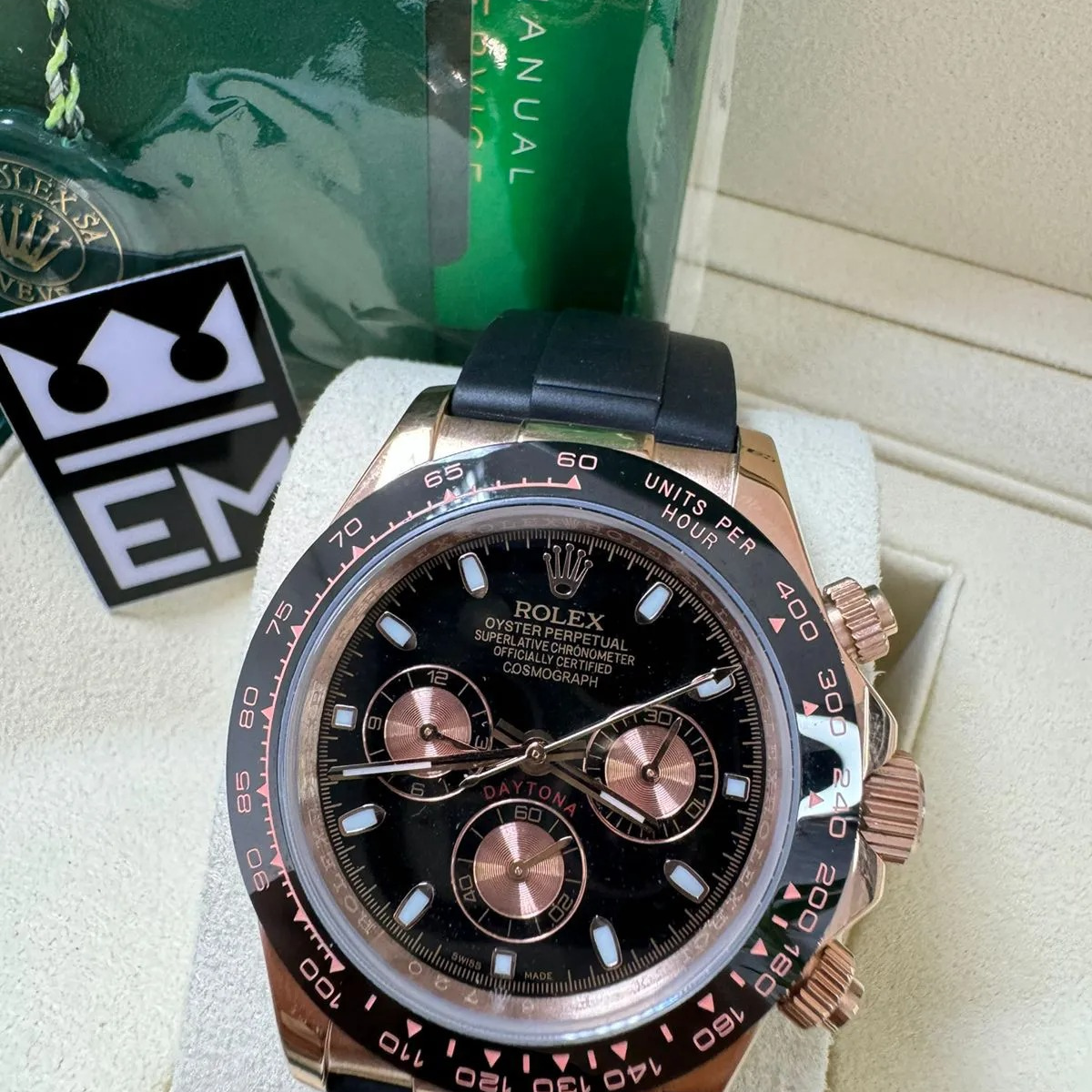 Rolex Daytona – Black Dial – Oysterflex
