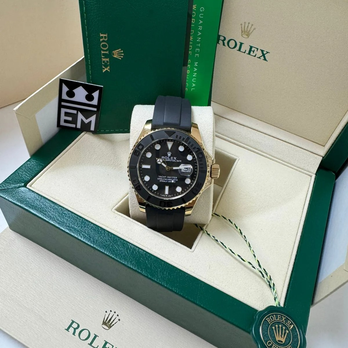 Rolex Yacht-Master 42 – Black Dial – Oysterflex
