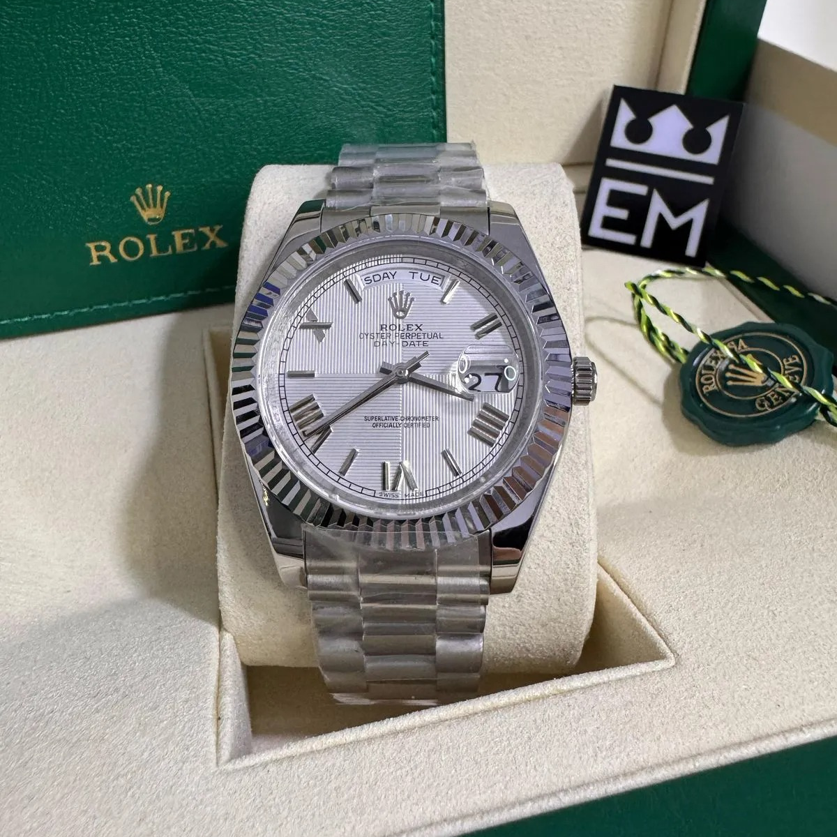 Rolex Day-Date 40 – Silver Dial