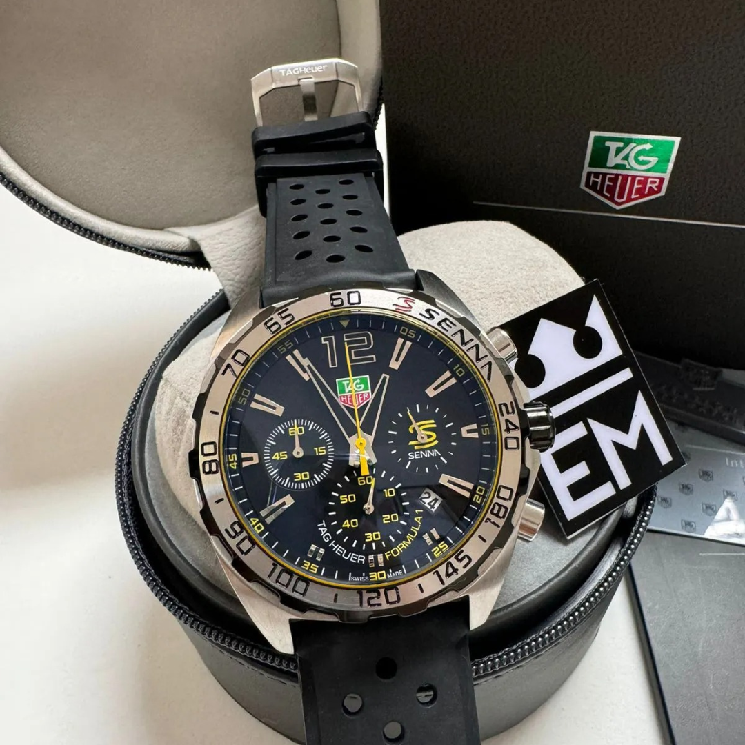TAG Heuer Formula 1 Senna Edition – Black/Yellow | Sports Band