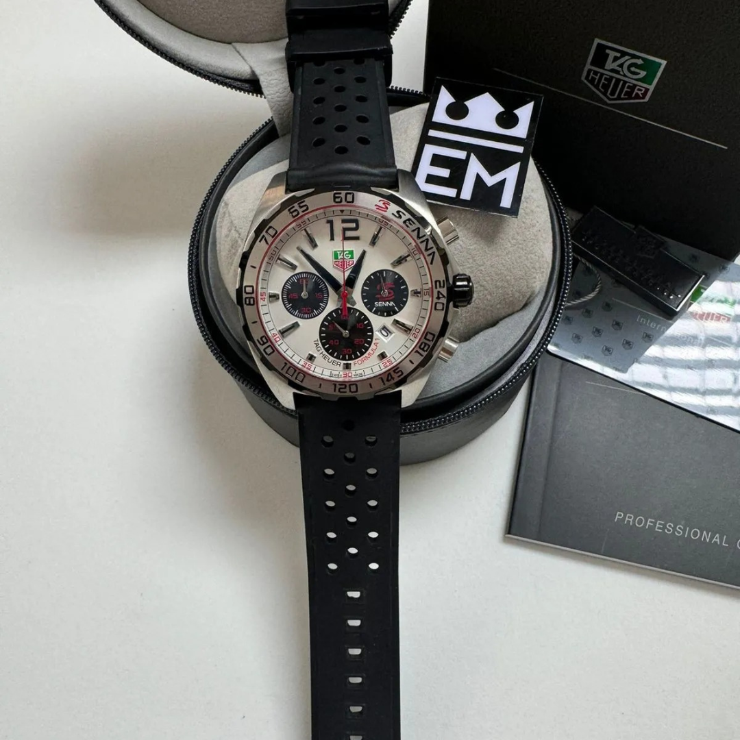 TAG Heuer Formula 1 Senna Edition – Silver/Black | Sports Band