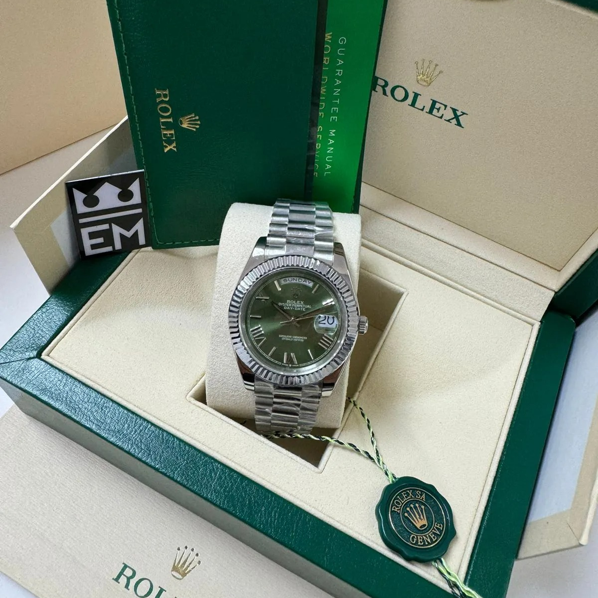 Rolex Day-Date 40 – Green Dial