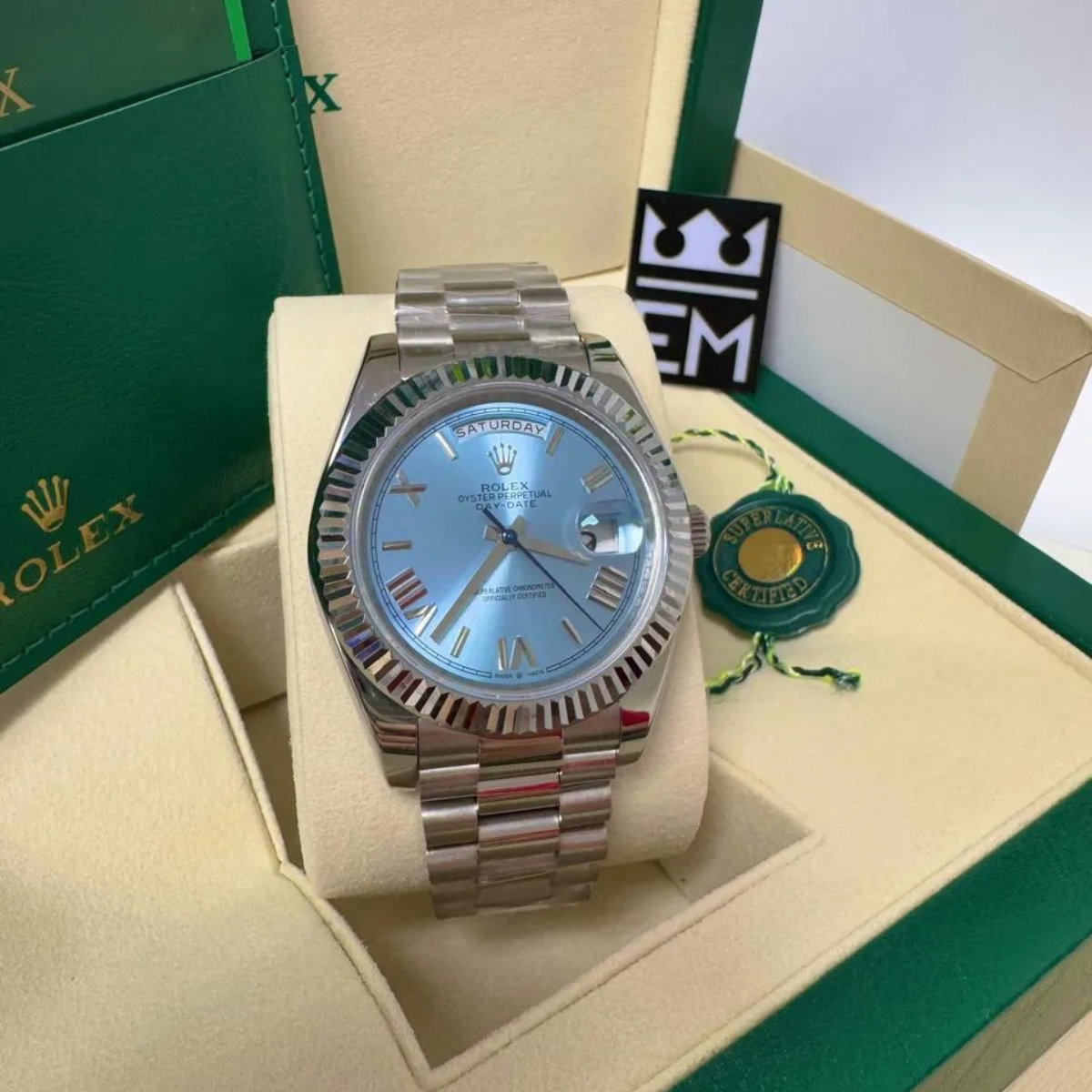 Rolex Day-Date 40 – Ice Blue Dial