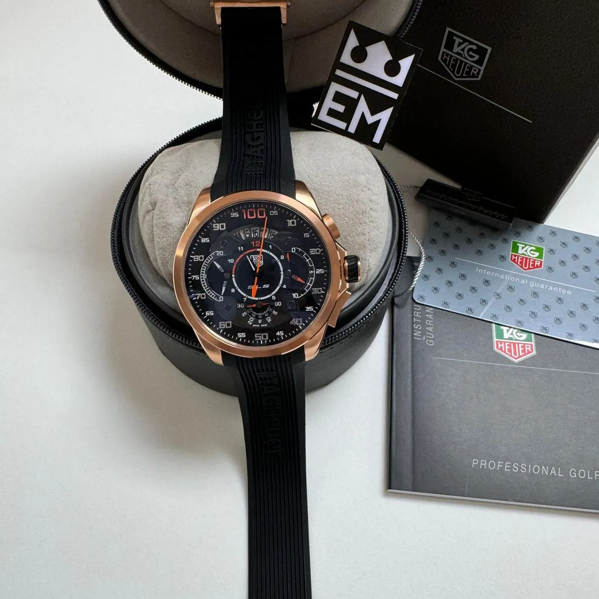 TAG Heuer Grand Carrera Microtimer – Rose Gold Black
