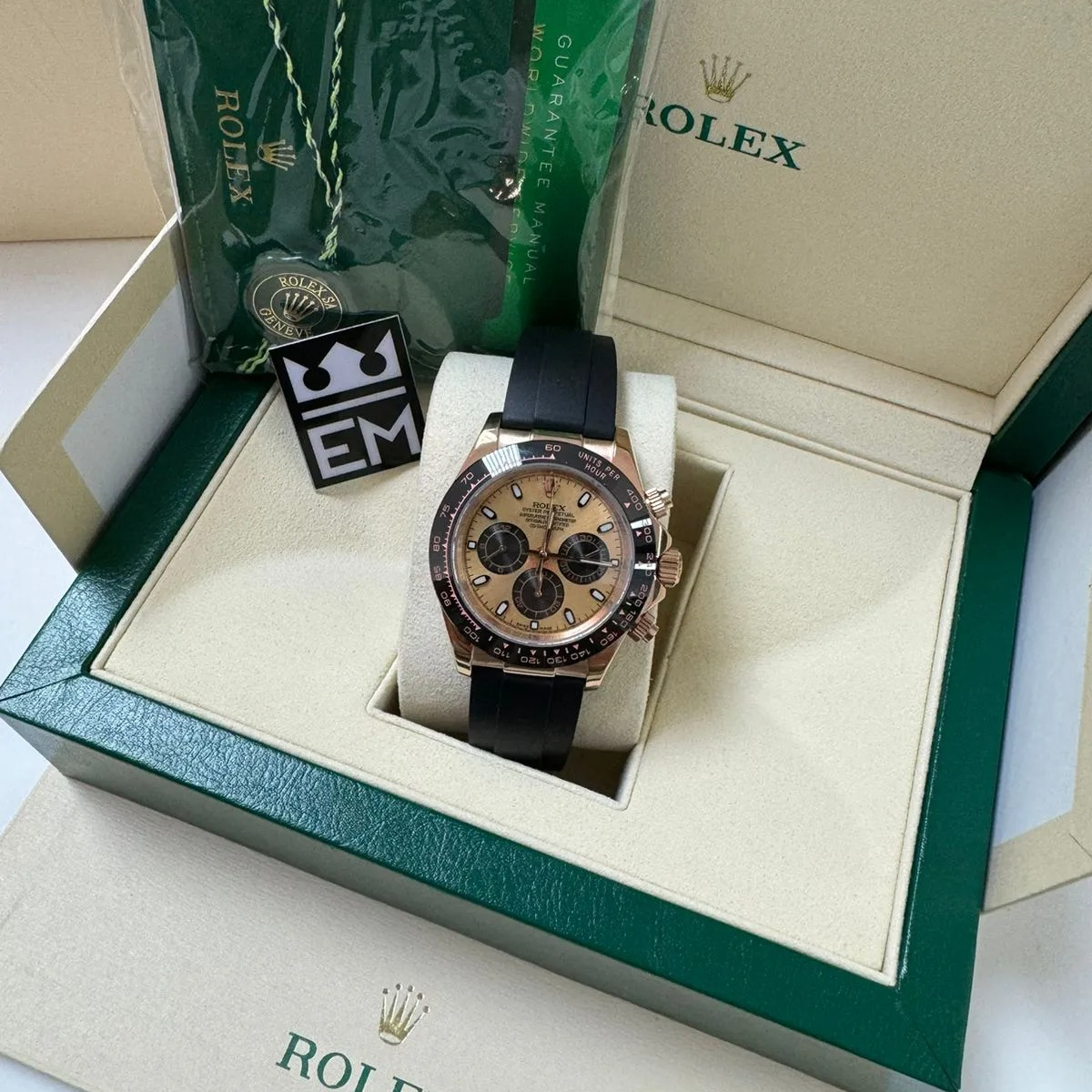 Rolex Daytona – Champagne Dial – Oysterflex
