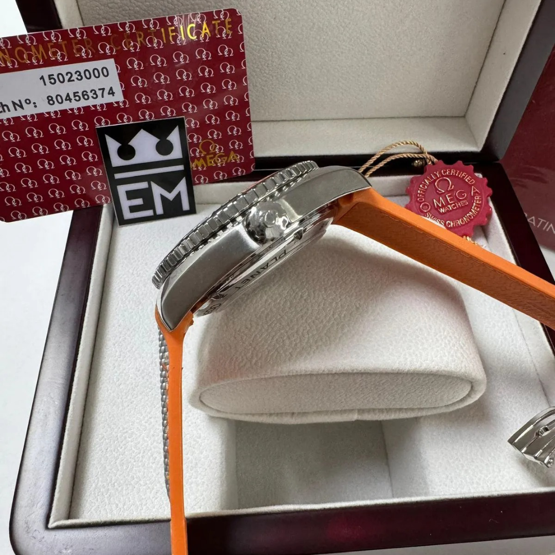 Omega Seamaster Planet Ocean 'Co-Axial Chronometer' – Gray/Orange | Professional Diver 600M