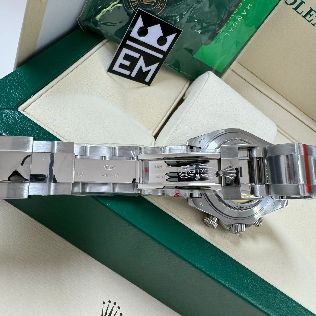 Rolex Daytona 126500 – 904L Steel – Black Dial