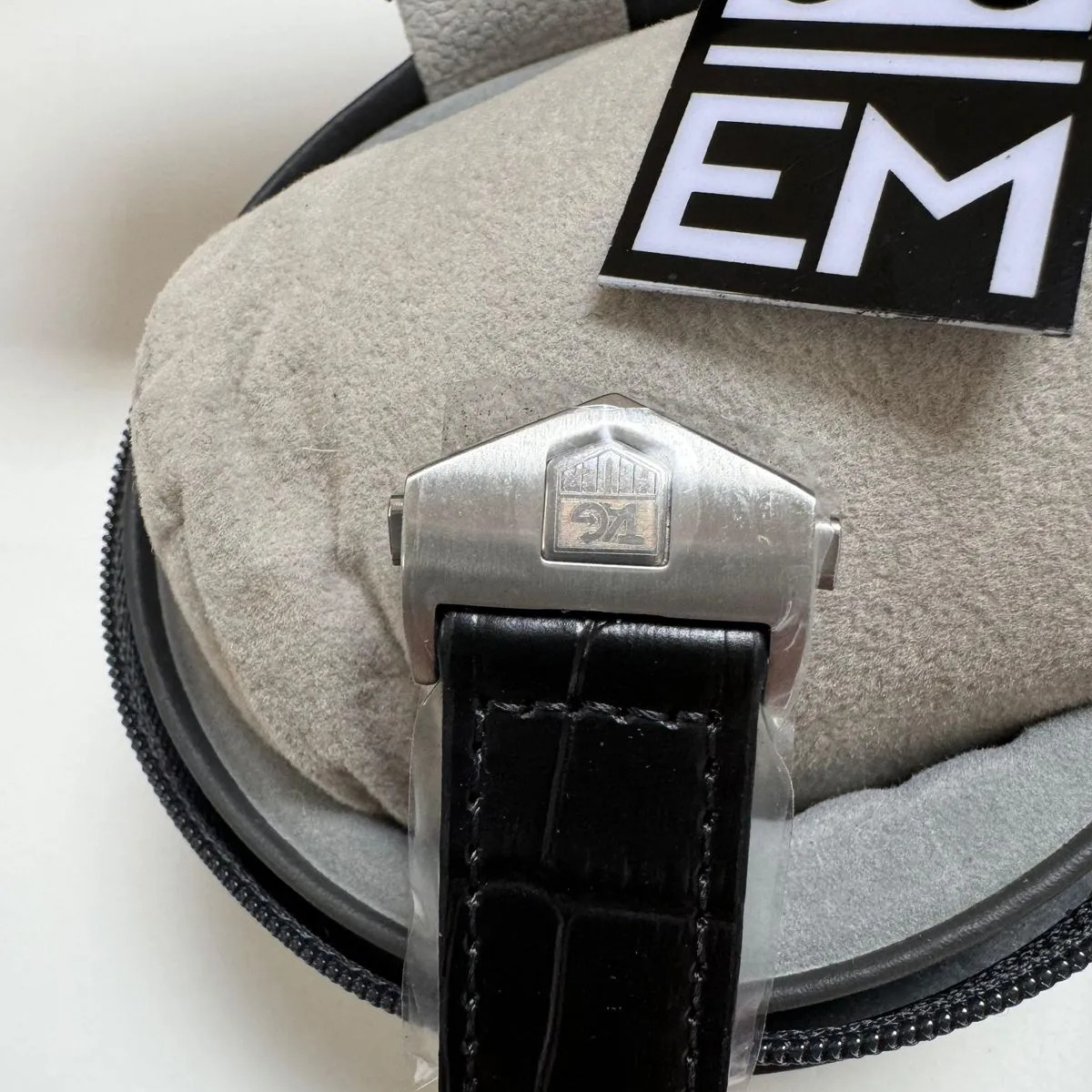 TAG Heuer Carrera Chronograph – Black/Rose Gold Leather Strap