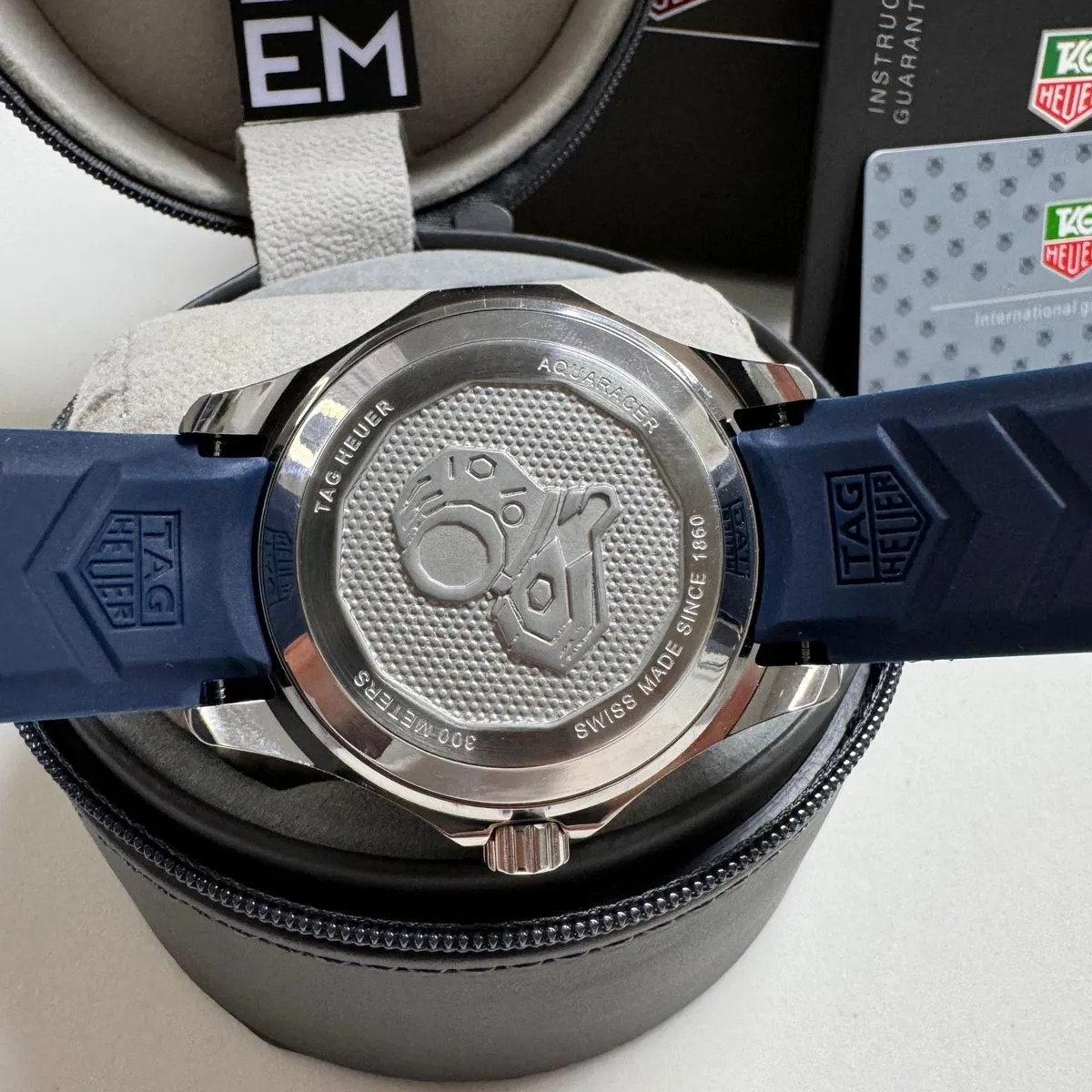 TAG Heuer Aquaracer Blue Chronometer 300M Rubber Strap