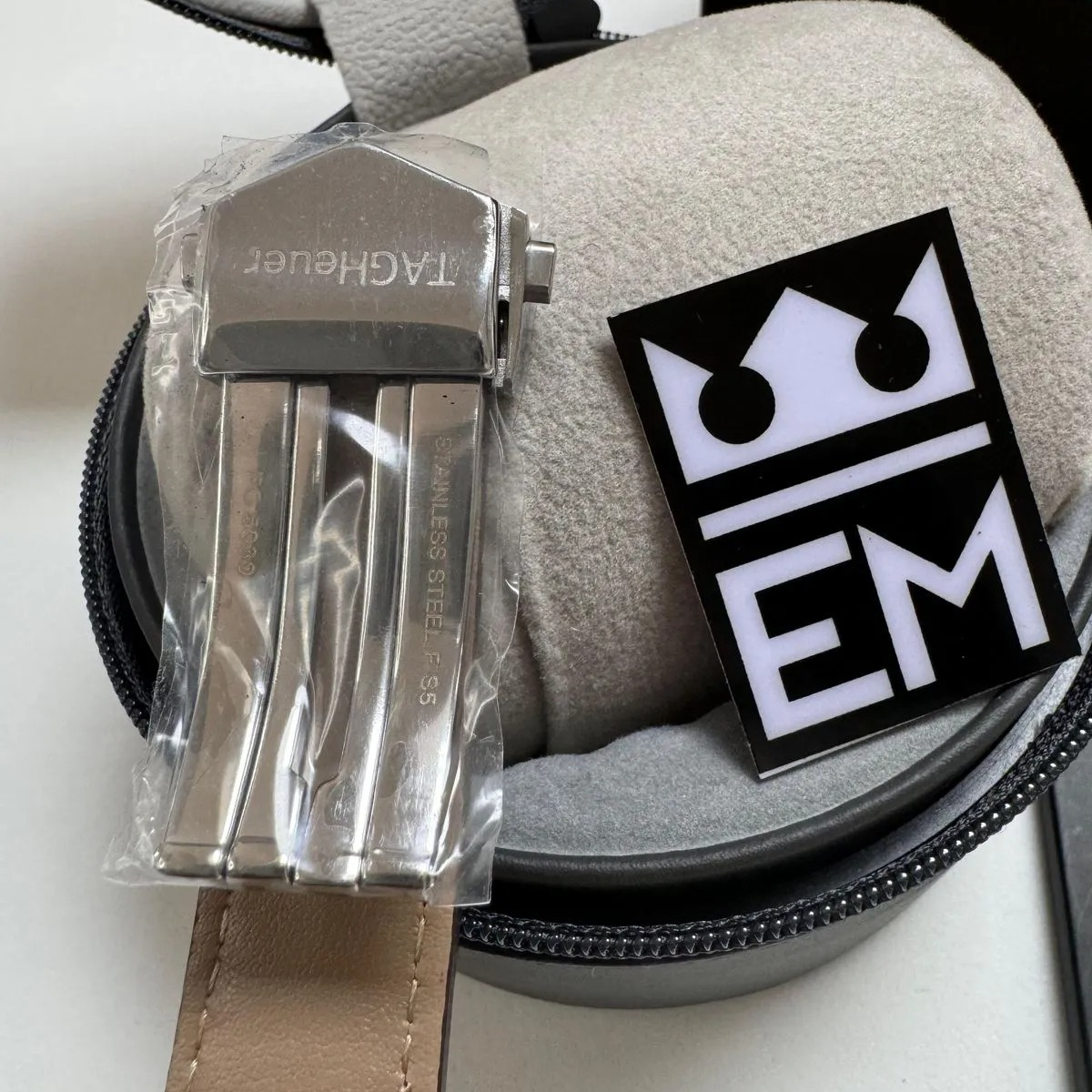 TAG Heuer Carrera Chronograph – Silver Dial & Brown Leather Strap