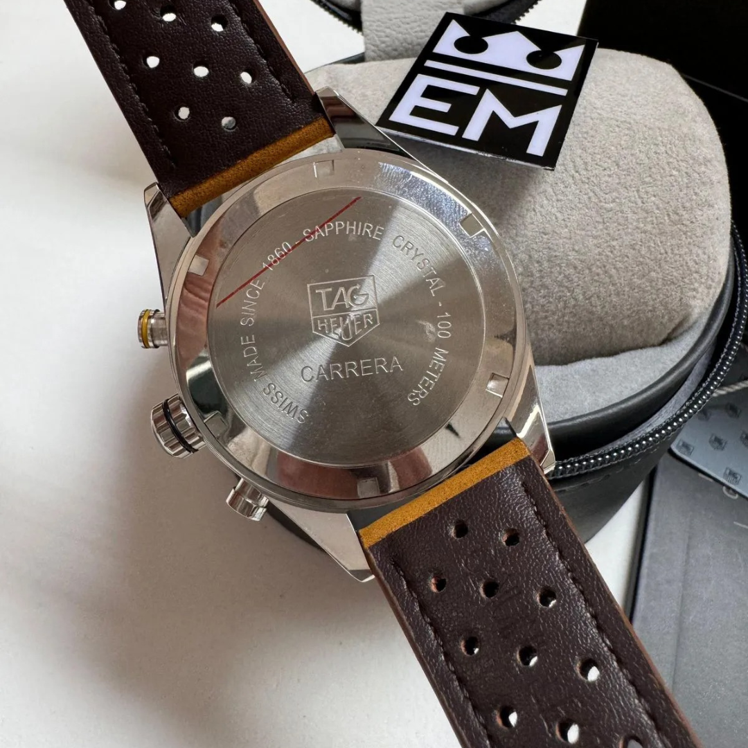 TAG Heuer Carrera Chronograph Black – Automatic | Suede Strap
