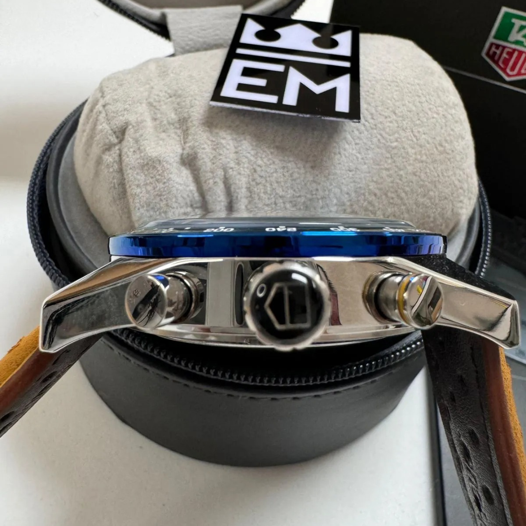 TAG Heuer Carrera Chronograph Blue – Automatic | Suede Strap