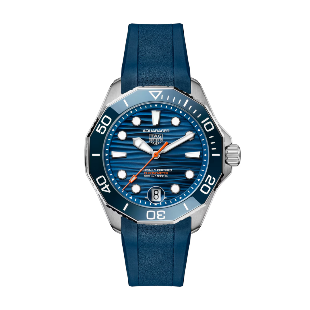 TAG Heuer Aquaracer Blue Chronometer 300M Rubber Strap