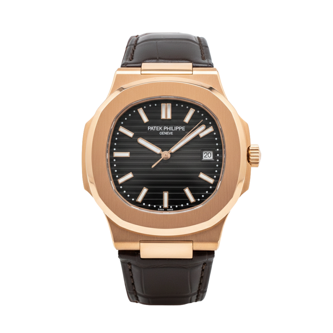 Patek Philippe Nautilus Rose Gold Black Automatic