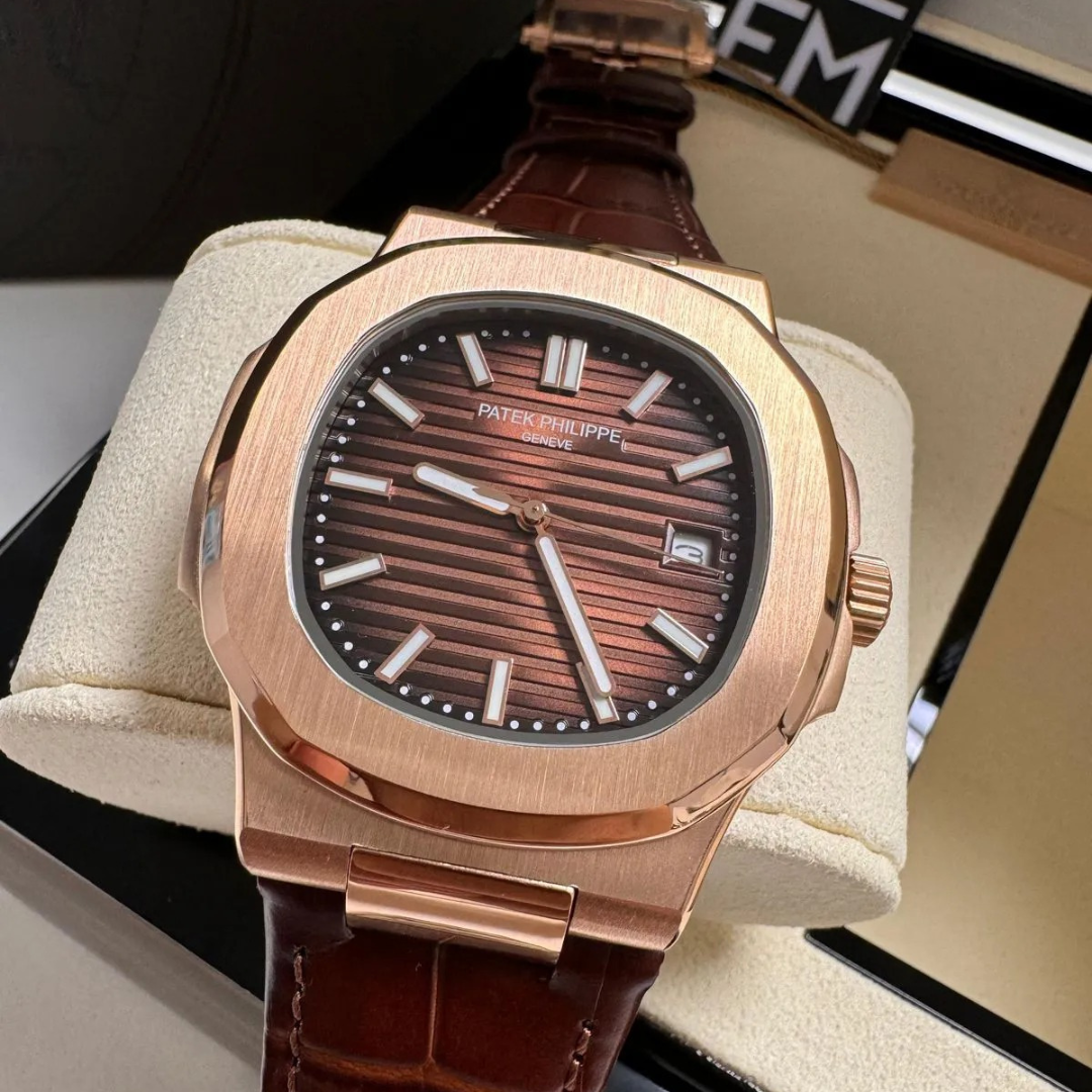 Patek Philippe Nautilus Rose Gold Brown Automatic