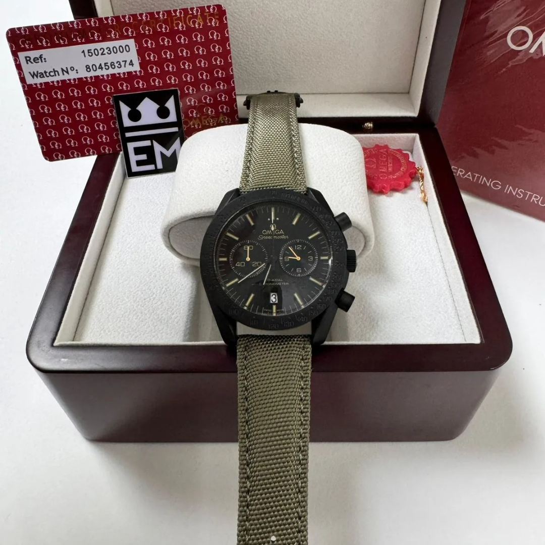 Omega Speedmaster Dark Edition – Black/Khaki | Chronograph