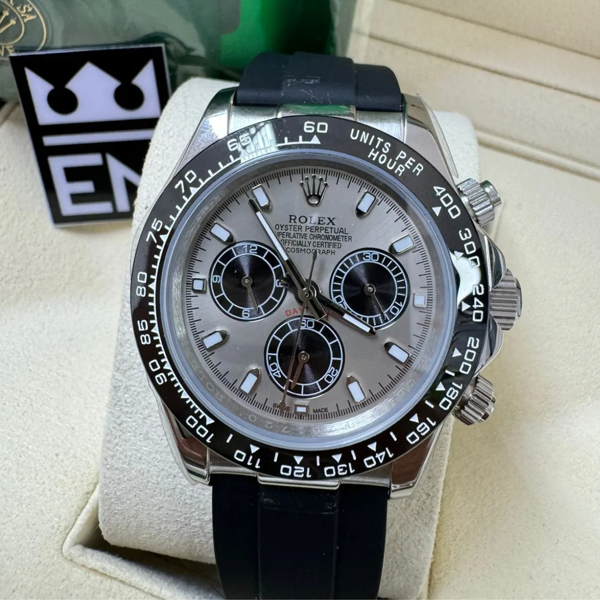 Rolex Daytona – Silver Dial – Oysterflex