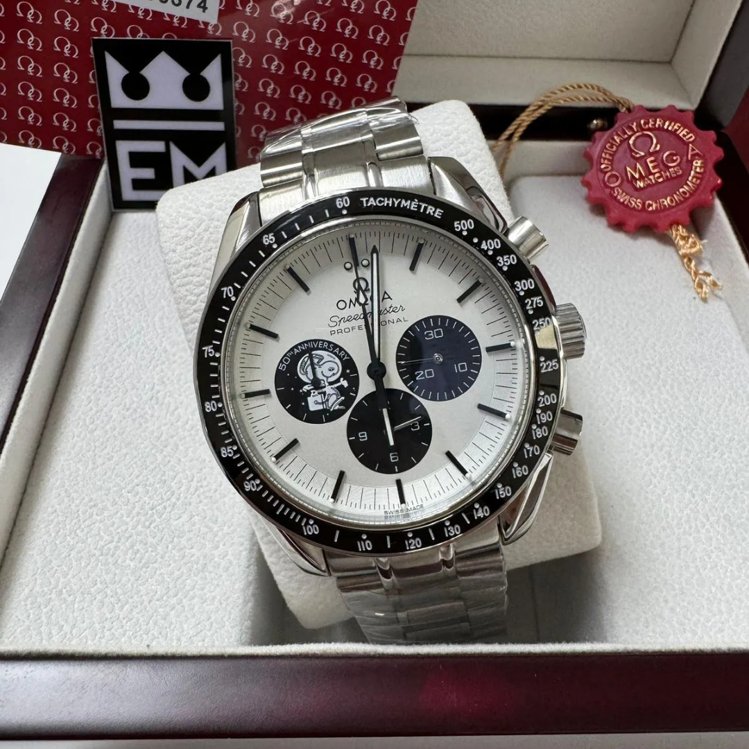 Omega Speedmaster 'Apollo 11 Anniversary Edition' – White Dial | Stainless Steel Bracelet