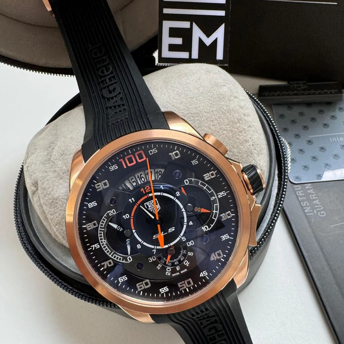 TAG Heuer Grand Carrera Microtimer – Rose Gold Black