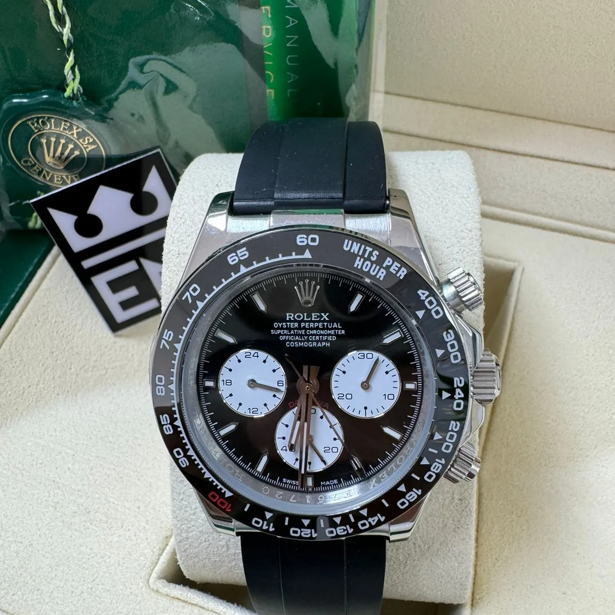 Rolex Daytona 40 – Black Dial – Oysterflex