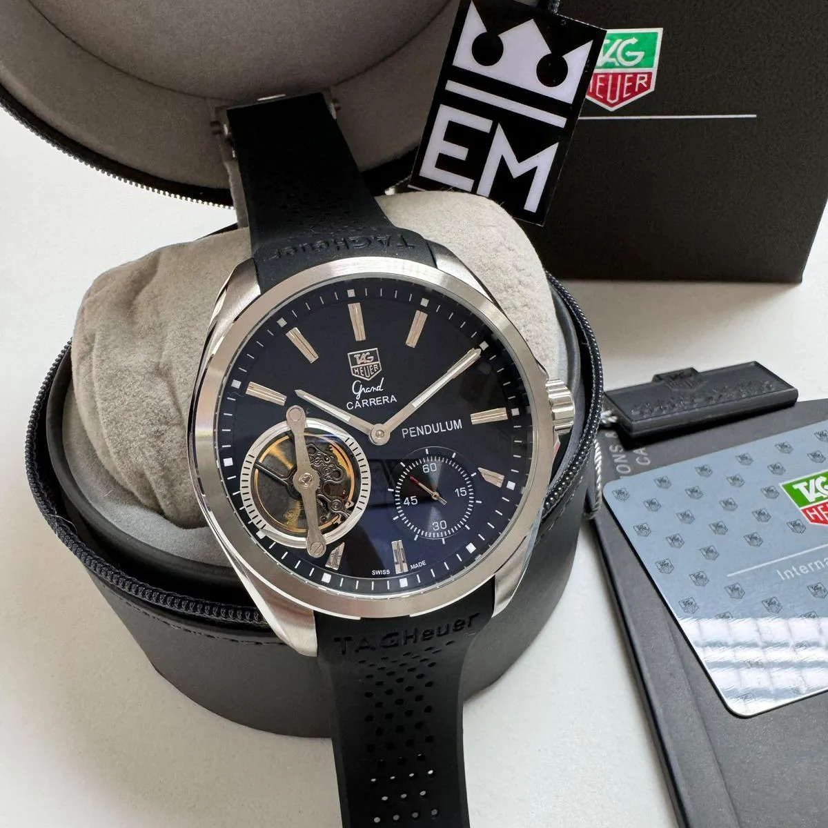 TAG Heuer Carrera Pendulum – Black & Stainless Steel