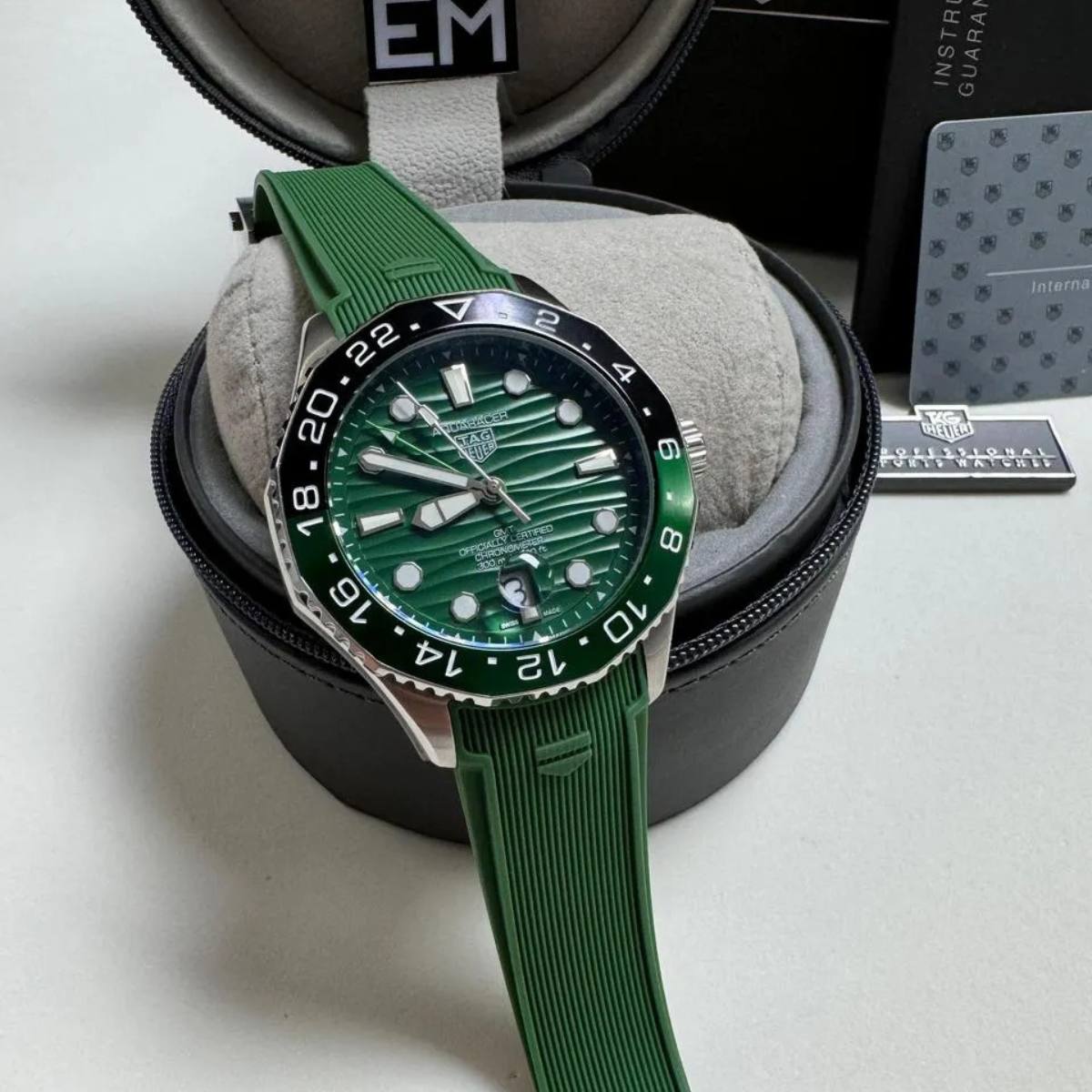 TAG Heuer Aquaracer GMT – Green Rubber