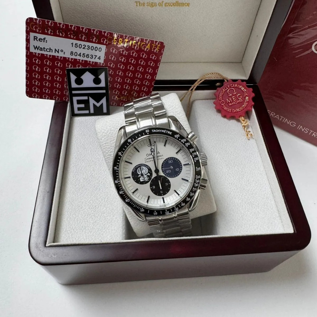 Omega Speedmaster 'Apollo 11 Anniversary Edition' – White Dial | Stainless Steel Bracelet