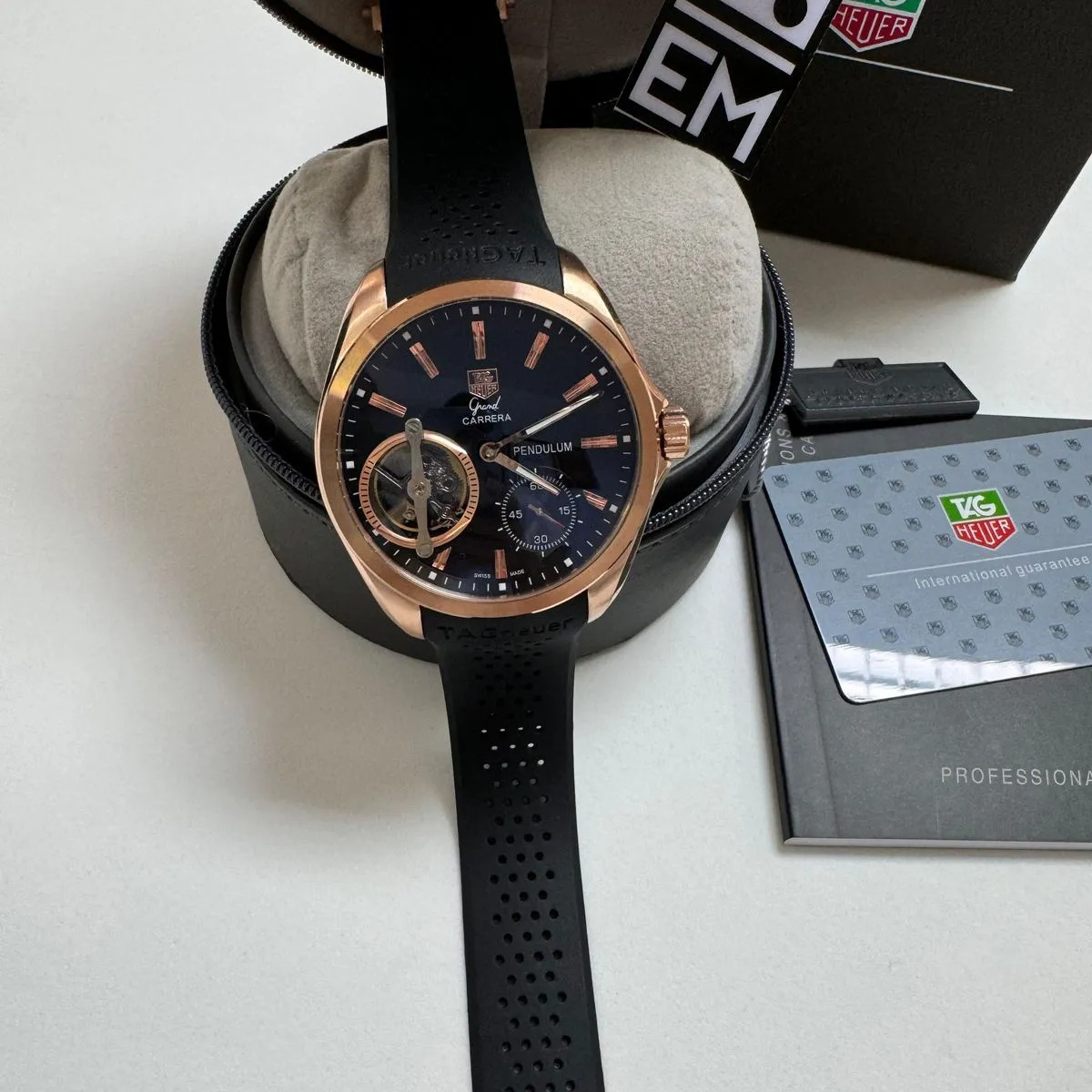 TAG Heuer Carrera Pendulum Rose Gold – Black Dial
