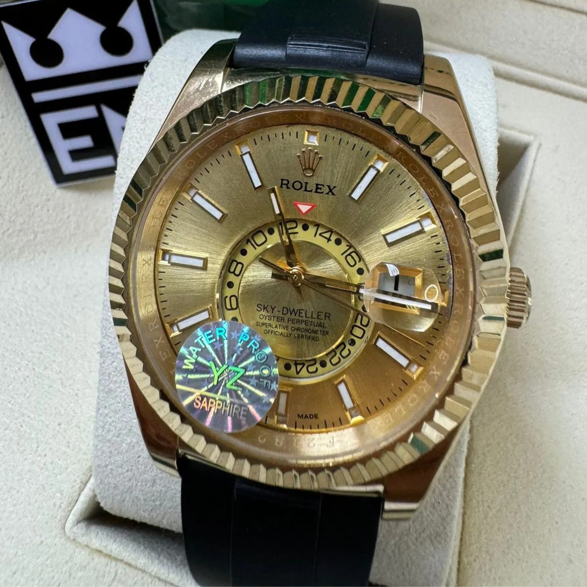Rolex Sky-Dweller – Golden Dial – Oysterflex