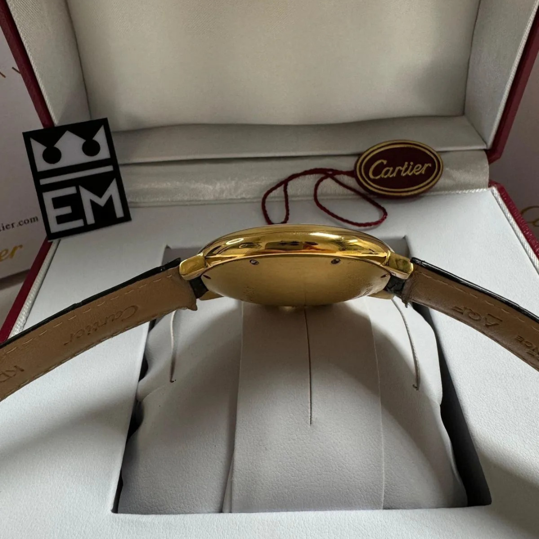 Cartier Ballon Bleu Gold Automatic – Black Leather Strap