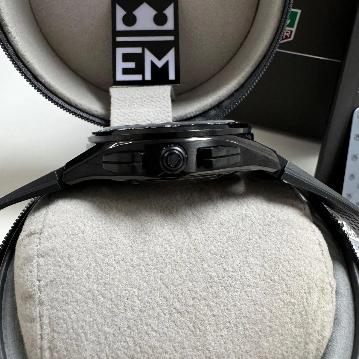 TAG Heuer Formula 1 Black Chronograph Rubber Tape