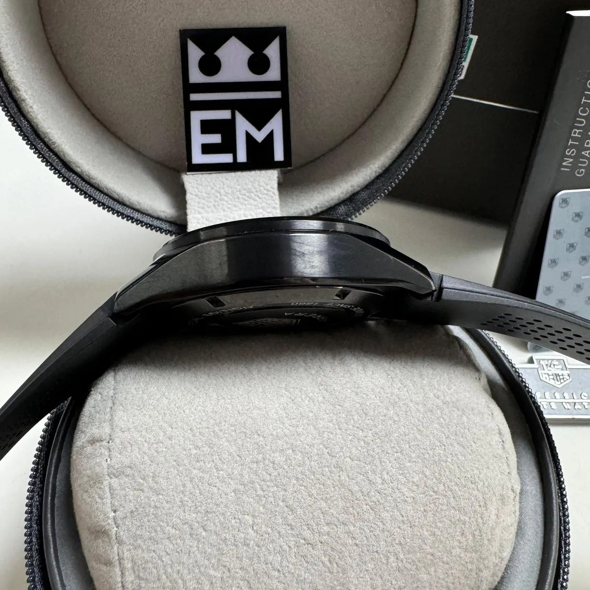 TAG Heuer Formula 1 Black Chronograph Rubber Tape