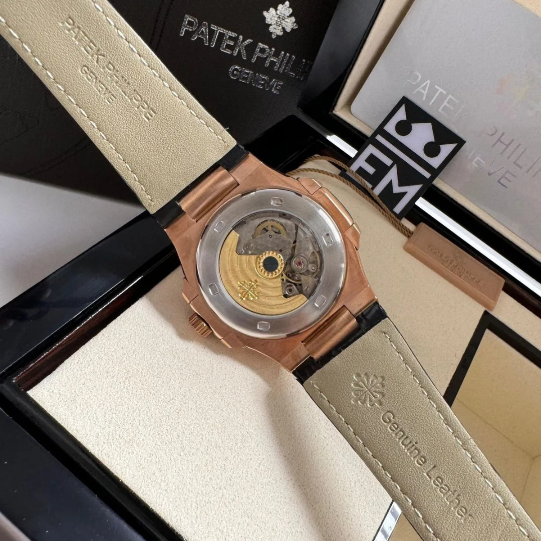 Patek Philippe Nautilus Rose Gold Black Automatic