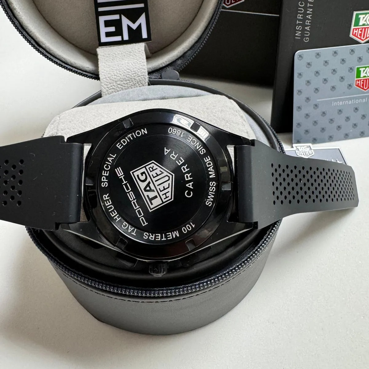 TAG Heuer Formula 1 Black Chronograph Rubber Tape