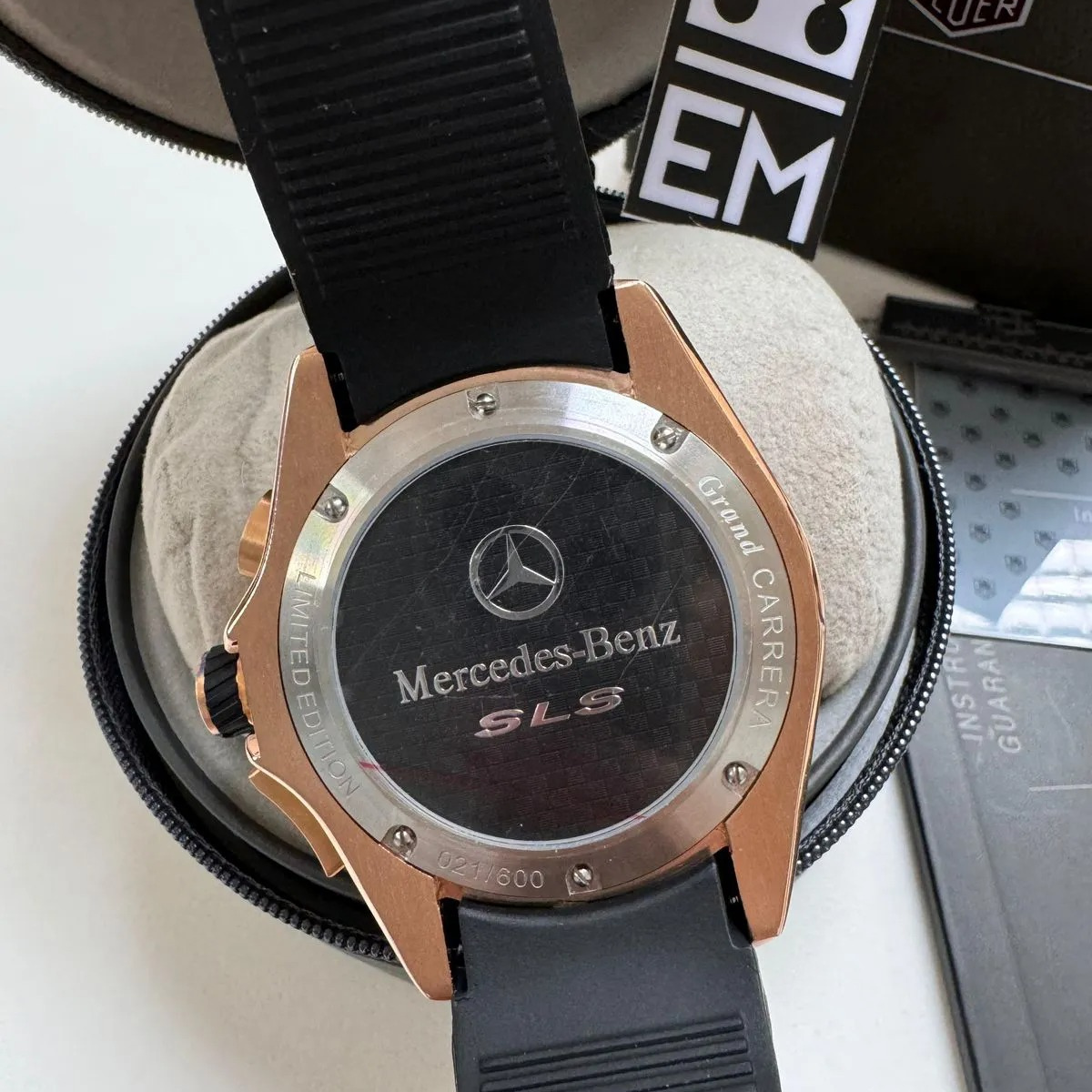 TAG Heuer Grand Carrera Microtimer – Rose Gold & White