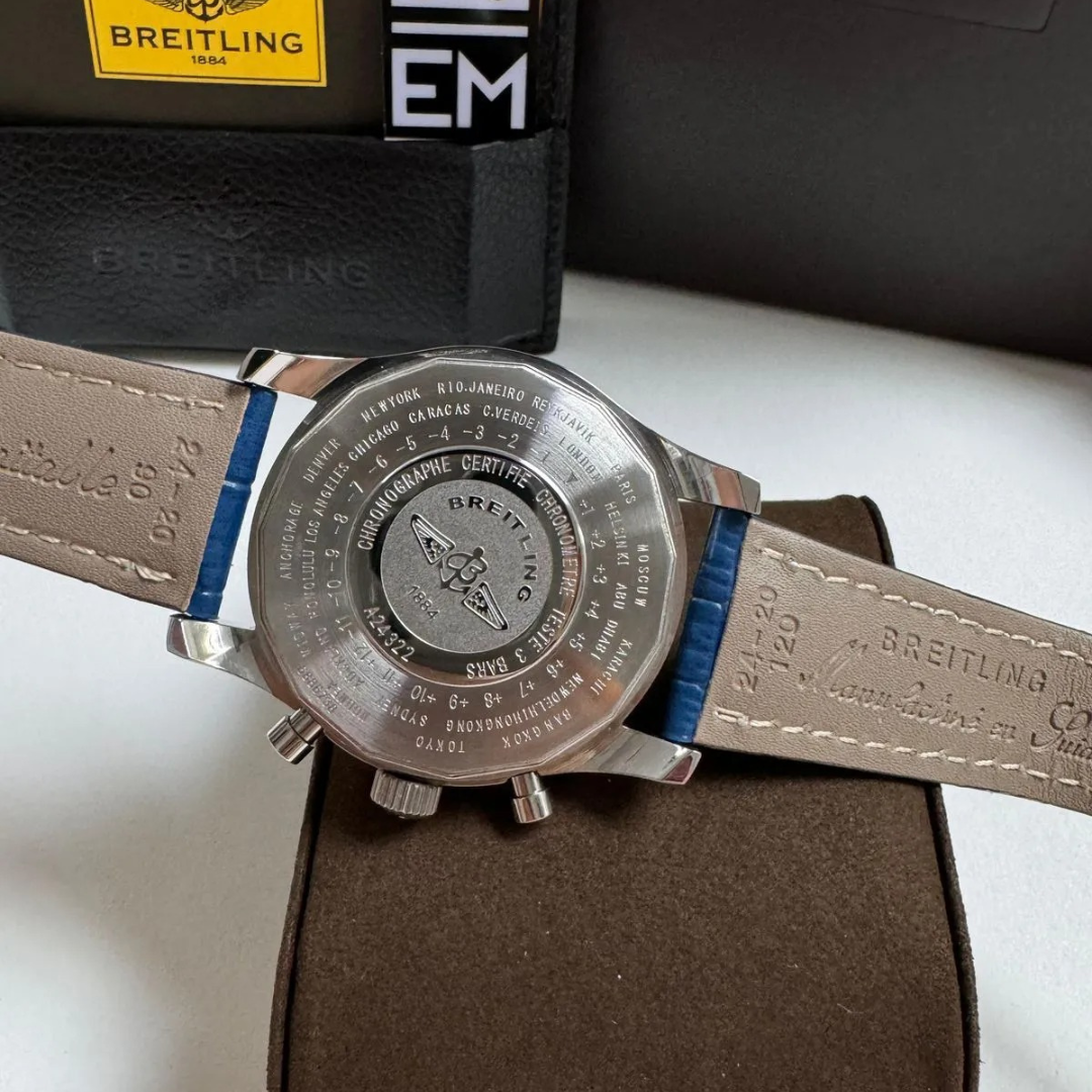 Breitling Navitimer Blue Leather