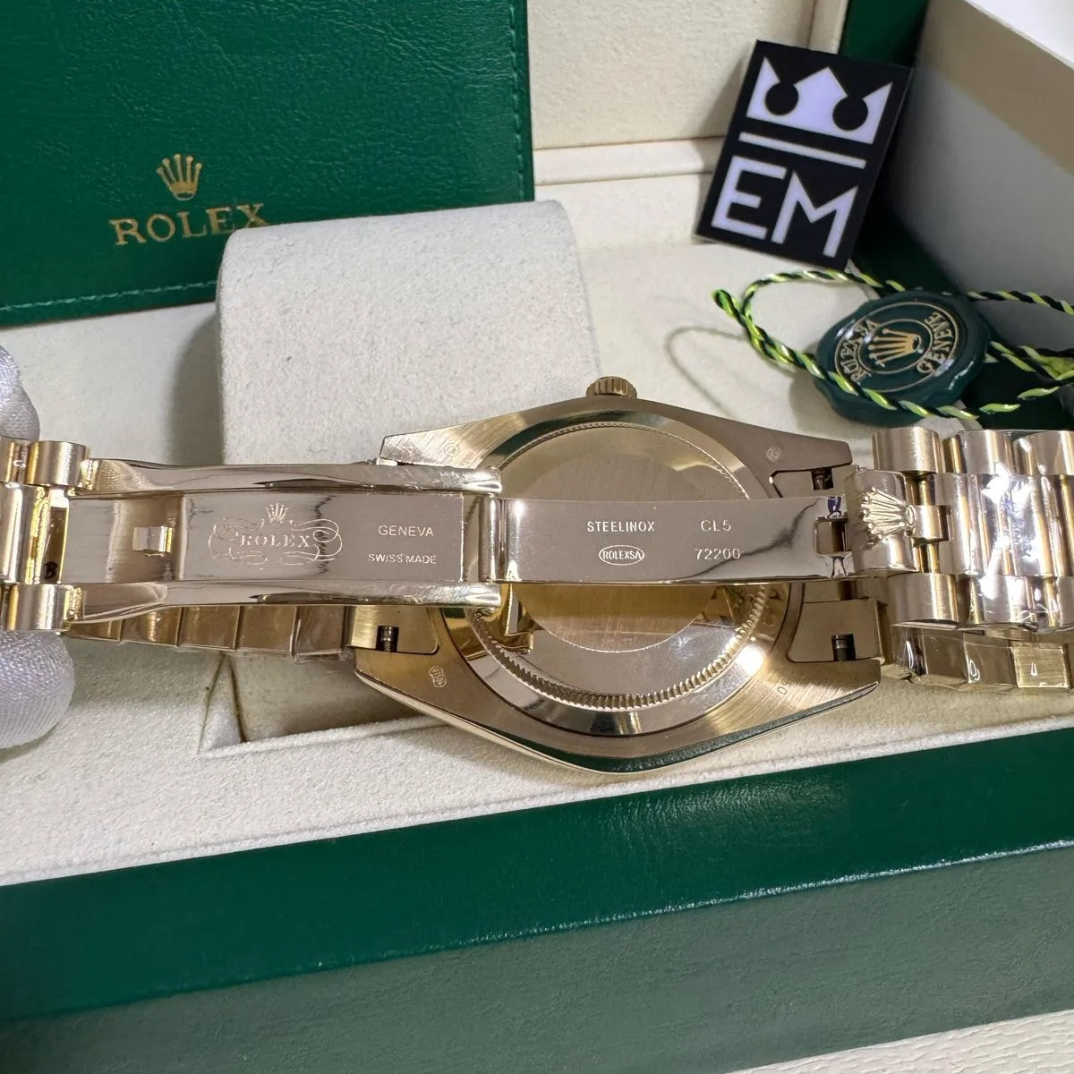 Rolex Day-Date 36 Gelbgold – Grünes Zifferblatt