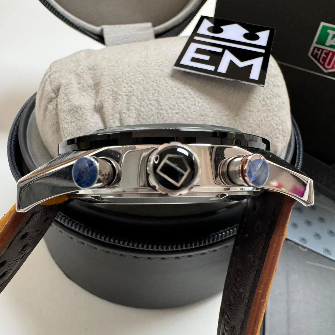 TAG Heuer Carrera Chronograph Black – Automatic | Suede Strap