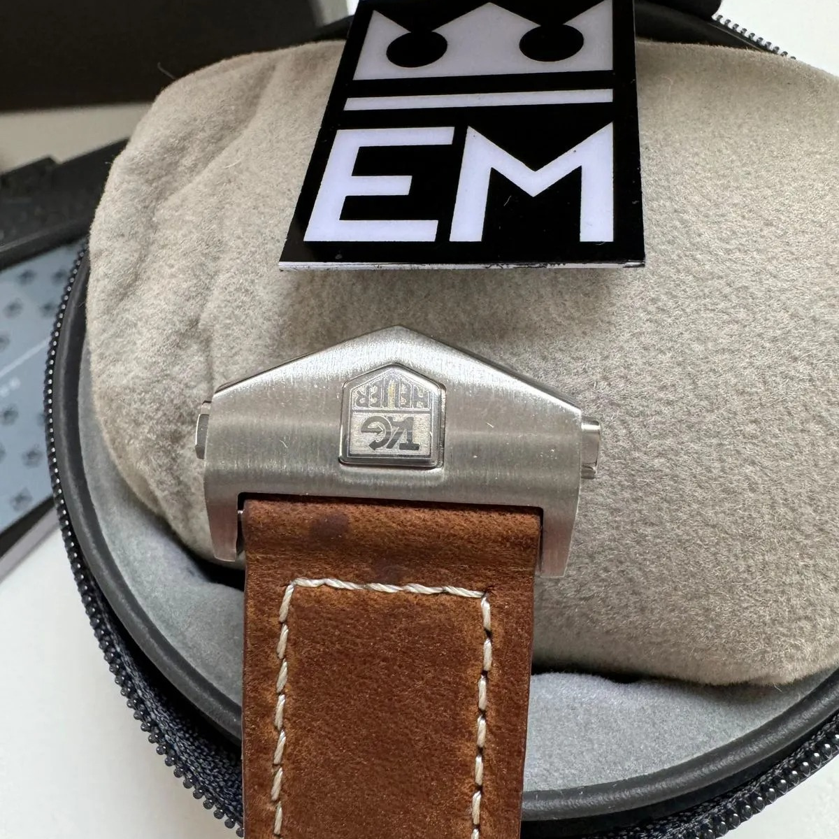 TAG Heuer Carrera Chronograph Classic White Leather Strap