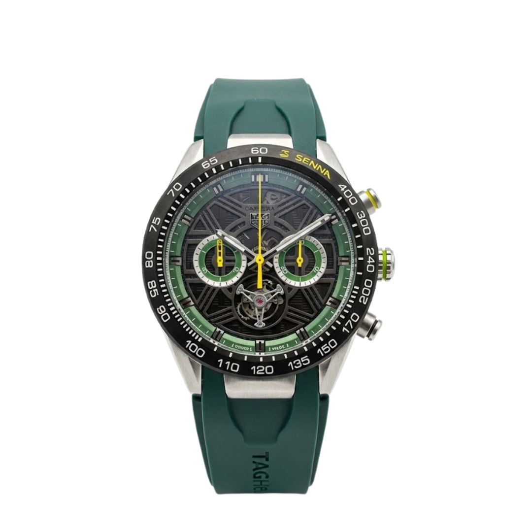 TAG Heuer Carrera Senna Skeleton Tourbillon – Green Yellow