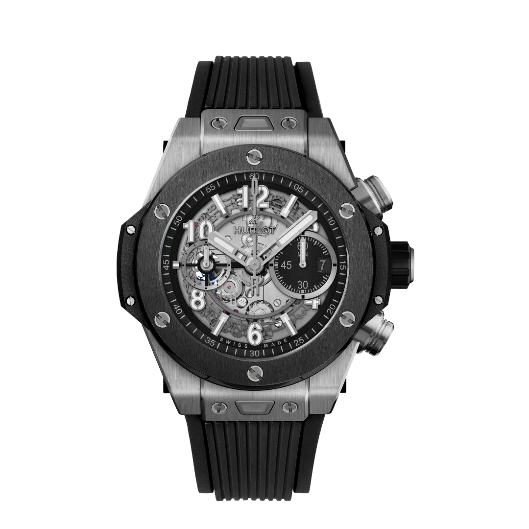 Big Bang Unico Schwarz Silber Skeleton