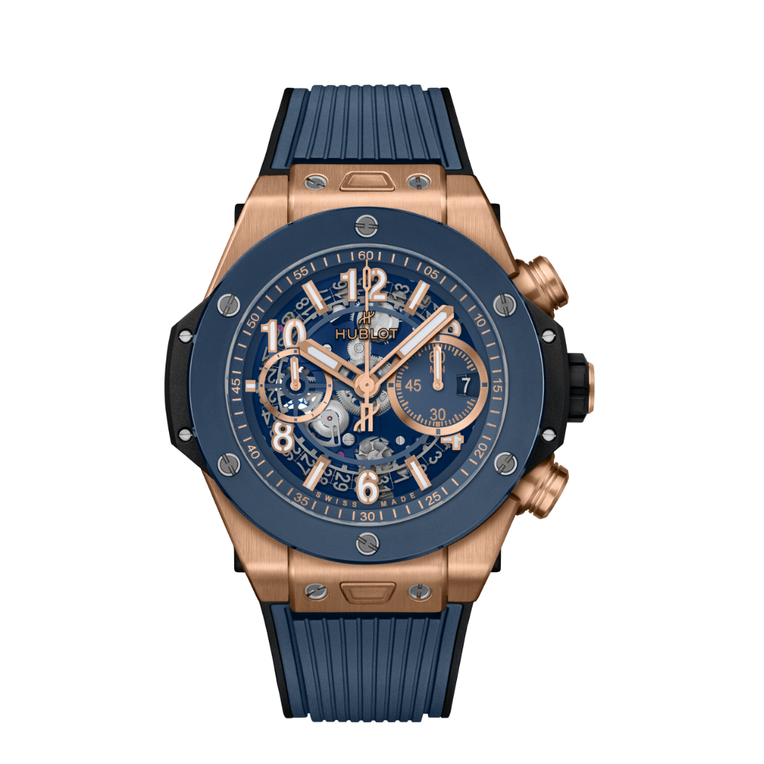 Big Bang Unico Blau Roségold Skeleton